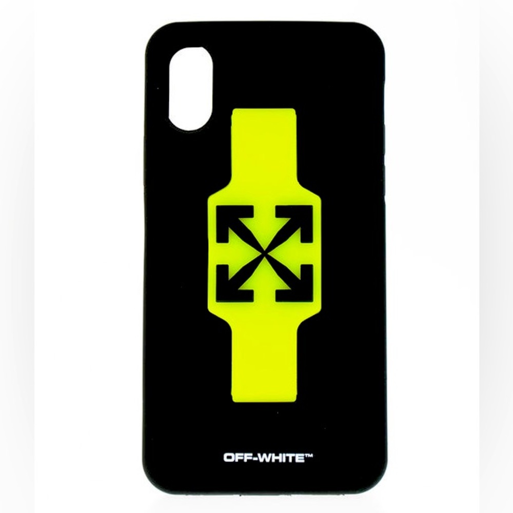 OFF-WHITE IPHONE XS MAX FINGER GRIP COVER CASE WITH LOGO